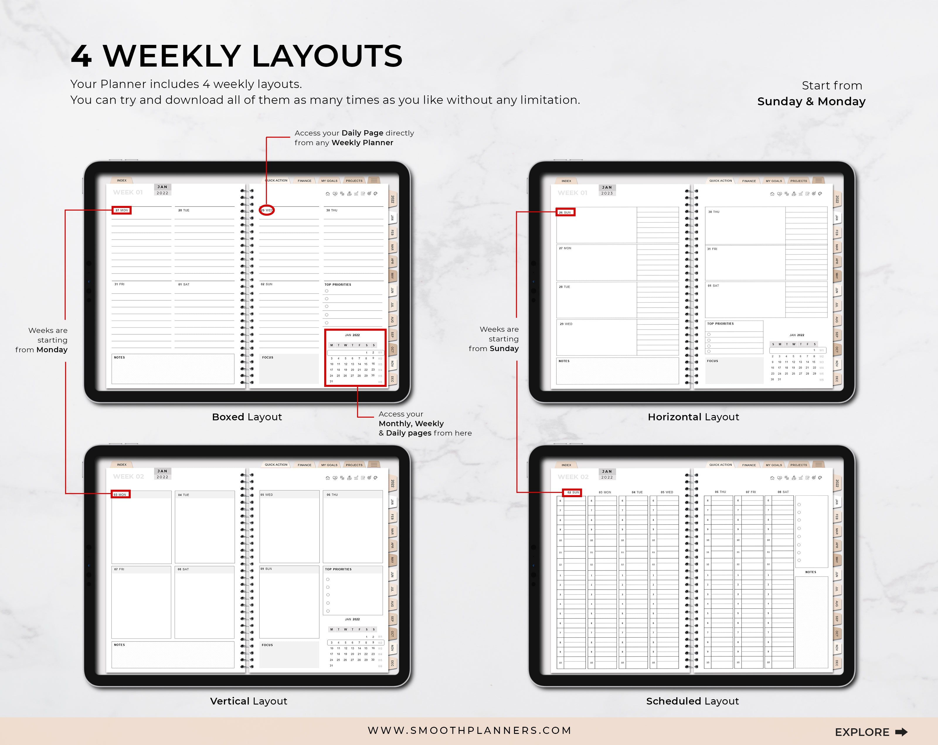 MODERN BOHO DIGITAL PLANNER