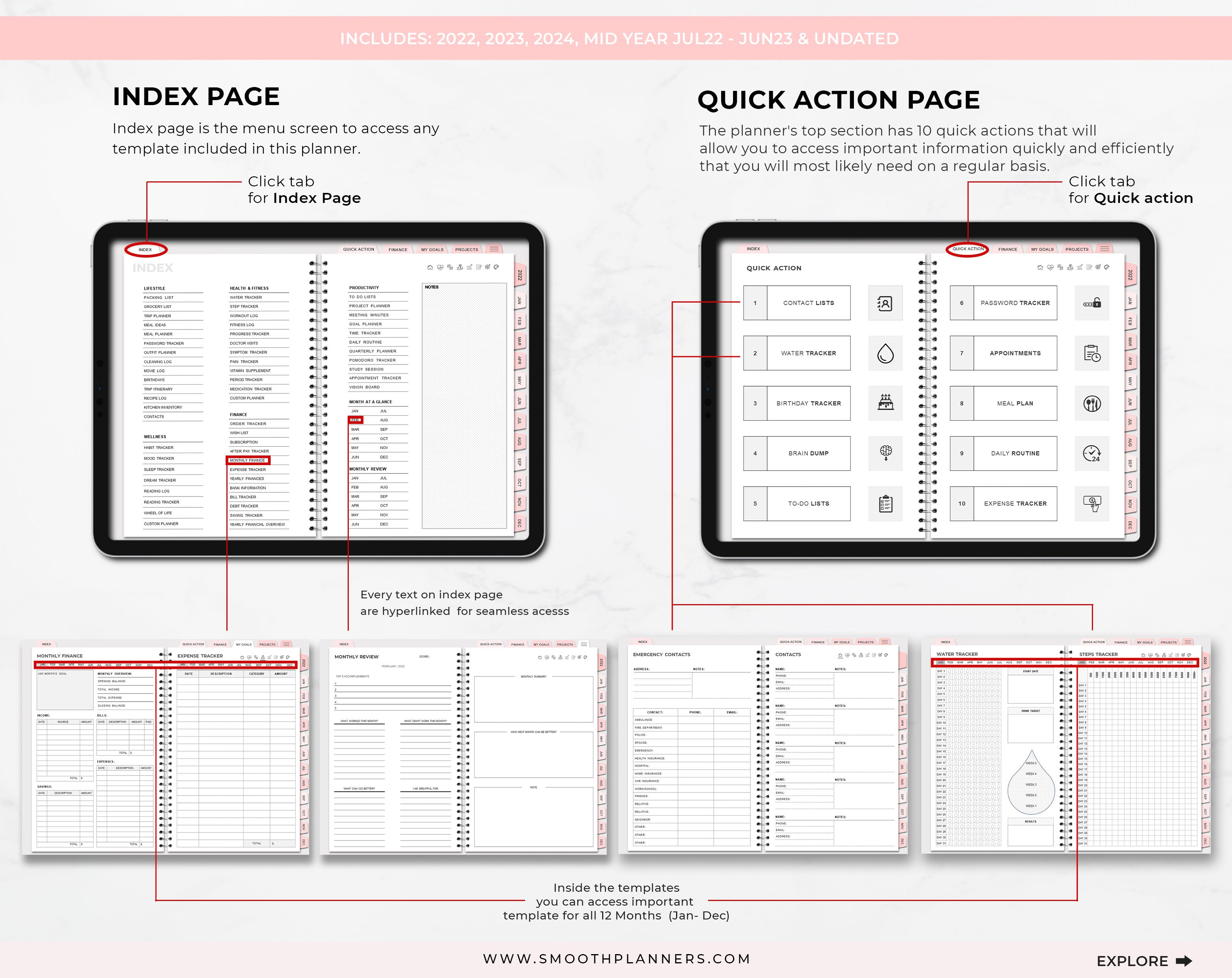 CLASSIC PINK DIGITAL PLANNER