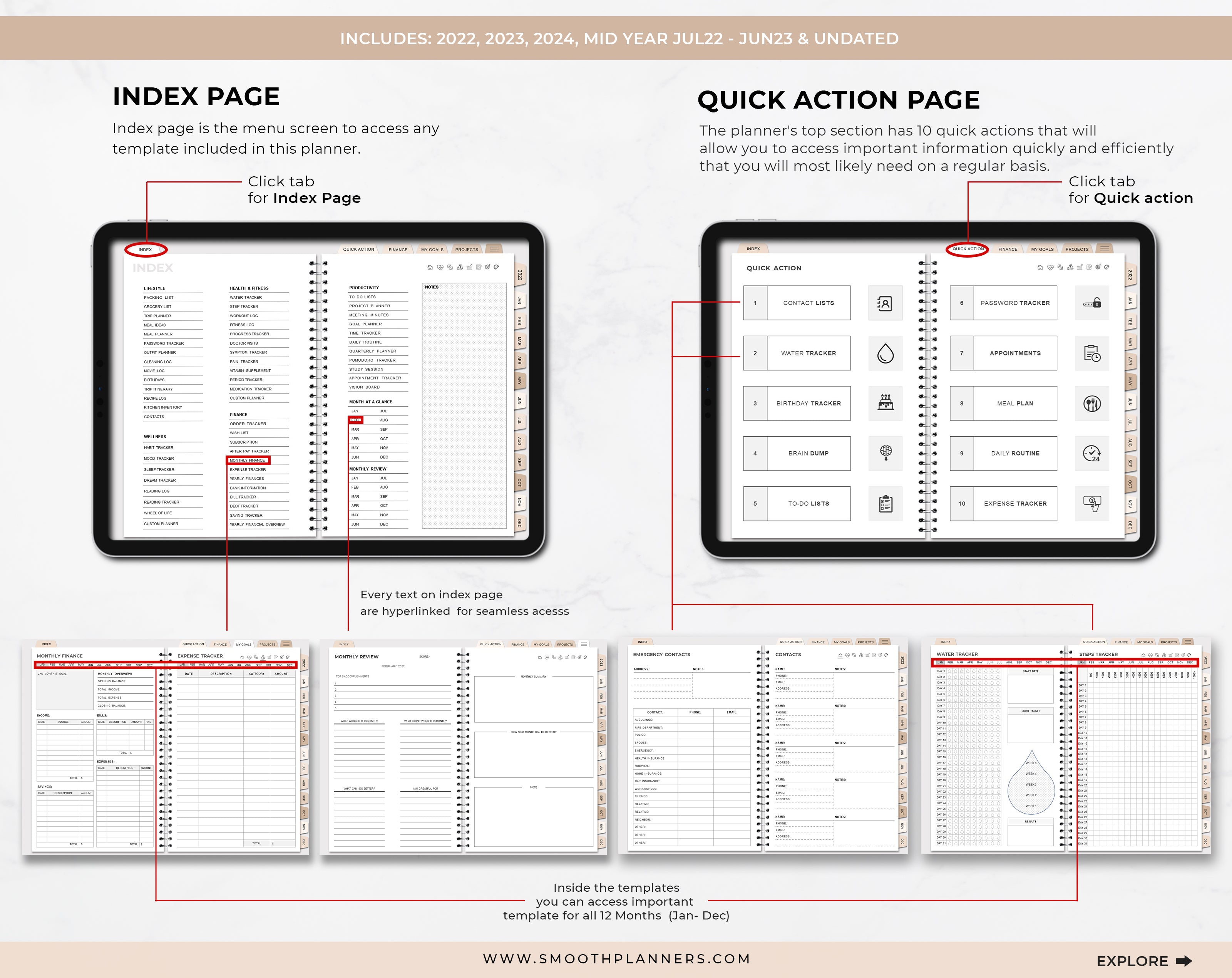 MODERN BOHO DIGITAL PLANNER