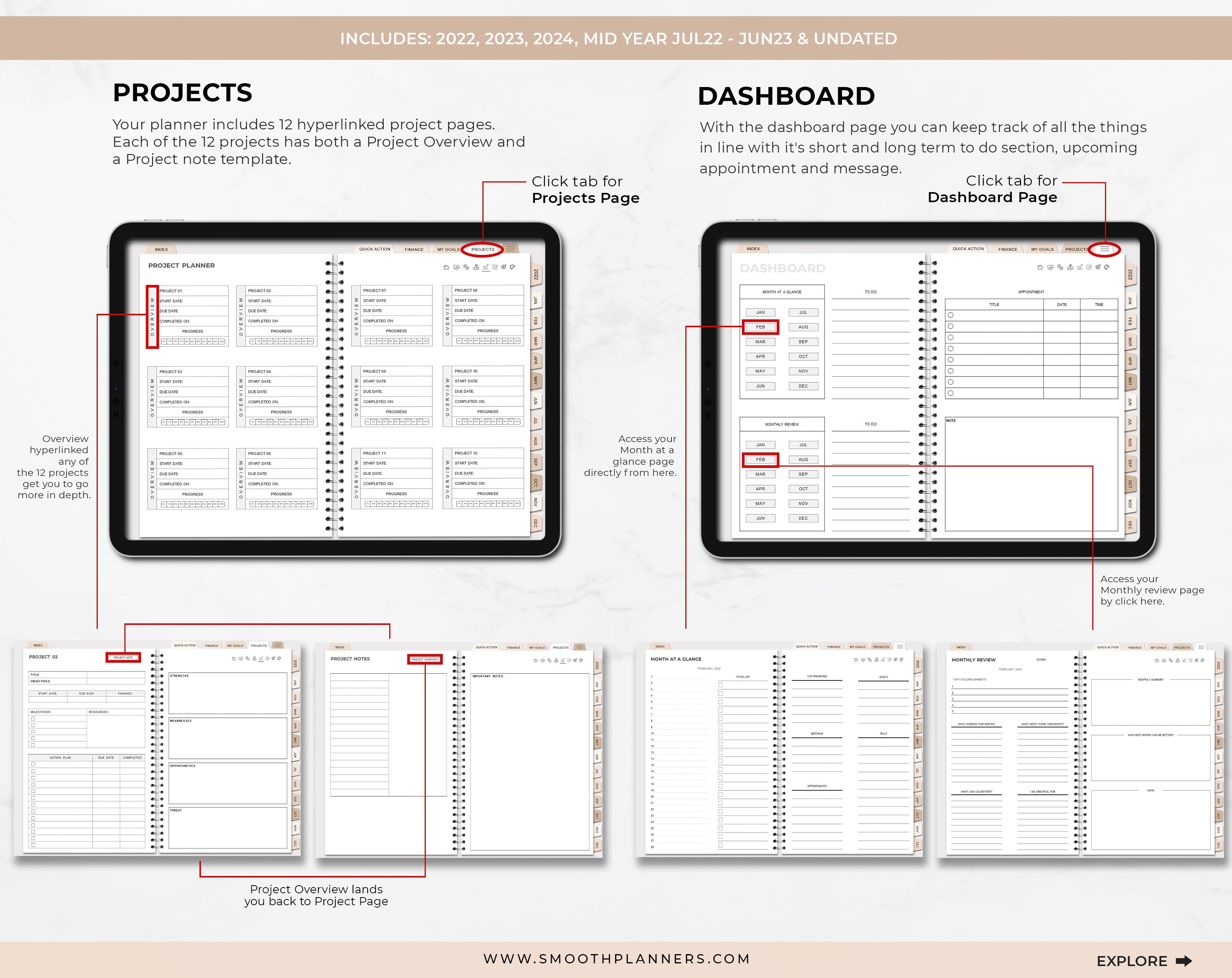 MODERN BOHO DIGITAL PLANNER