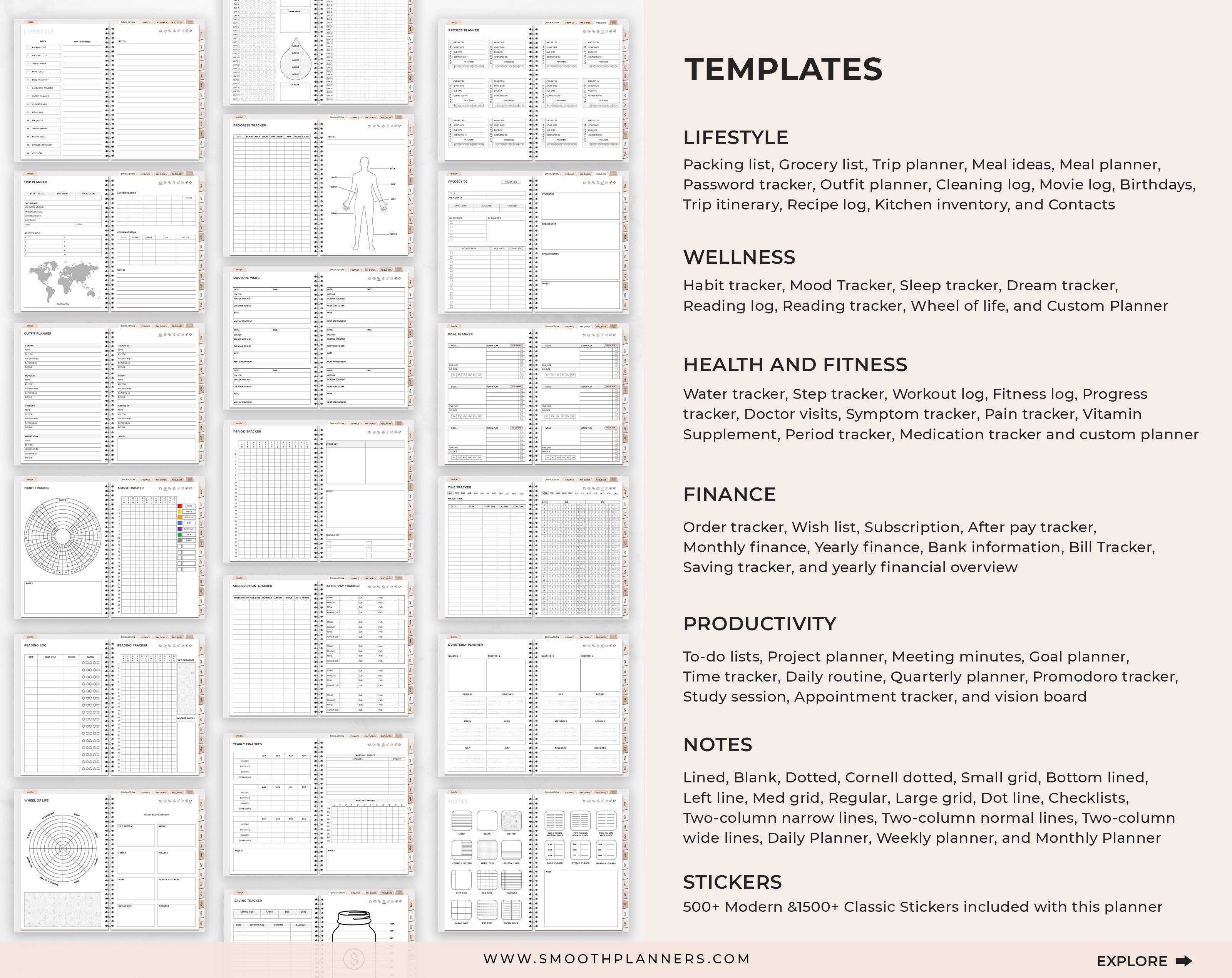 MODERN BOHO DIGITAL PLANNER
